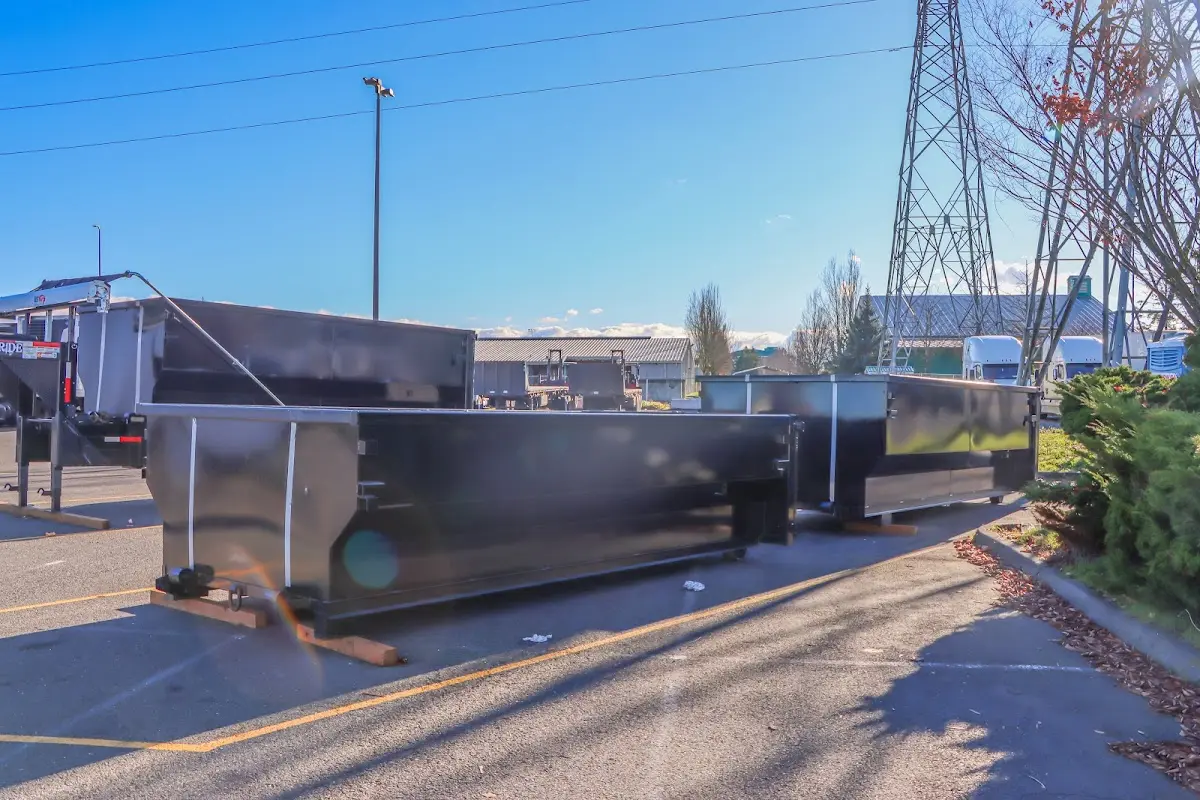 Roll-off dumpster ready for waste disposal at job site for Roofing Dumpster Rental in Destrehan